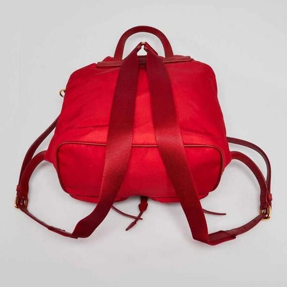 Prada Rosso Re-Nylon Small Backpack Bag - 1BZ677 - Picture 2 of 12
